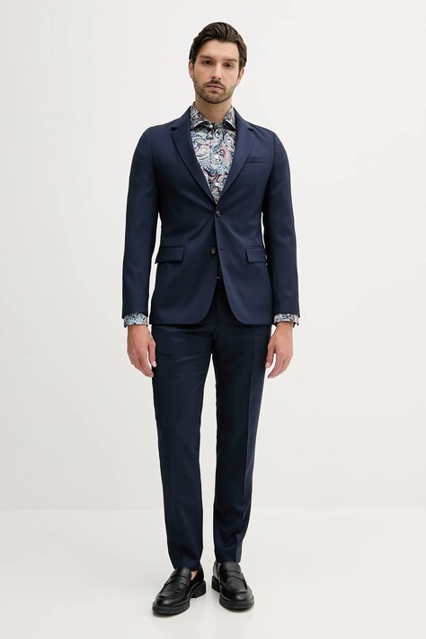 BOSS costum culoarea bleumarin, uni, 50546097