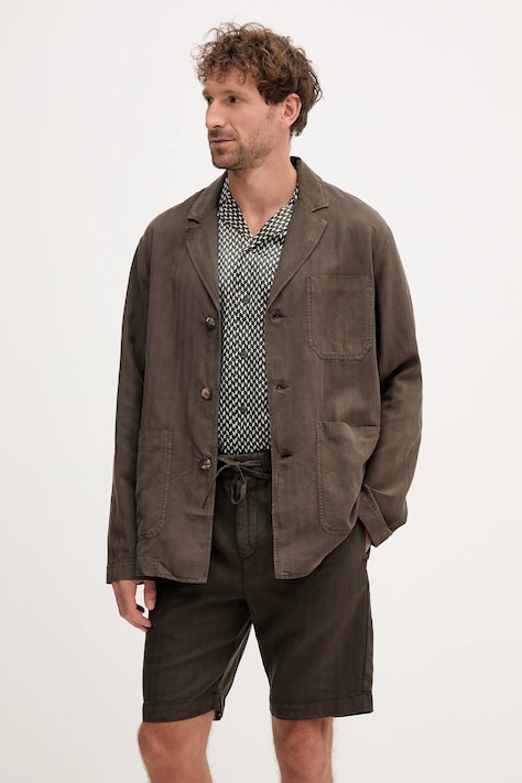 Frescobol Carioca marynarka męska kolor brązowy 2590.840