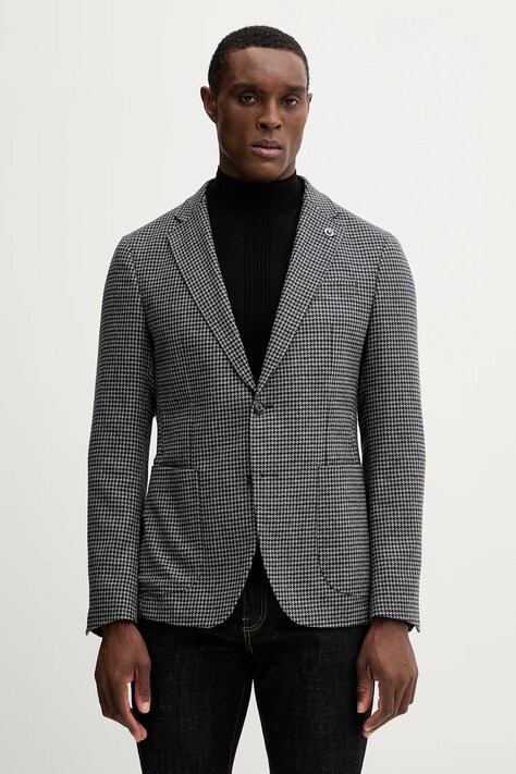 Joop! marynarka z dodatkiem wełny męska kolor szary 30048819