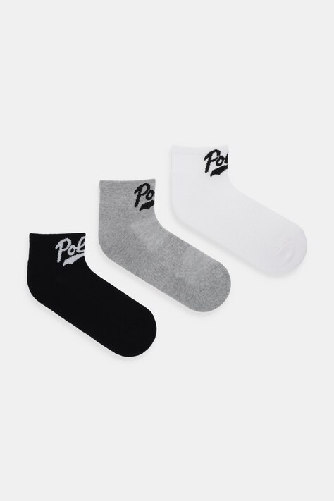 Шкарпетки Polo Ralph Lauren 3-pack колір сірий 455982944