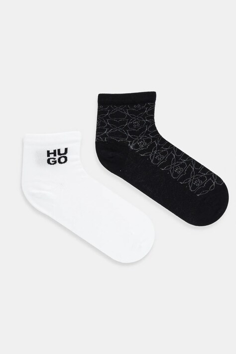 Шкарпетки HUGO 2-pack колір чорний 50543179