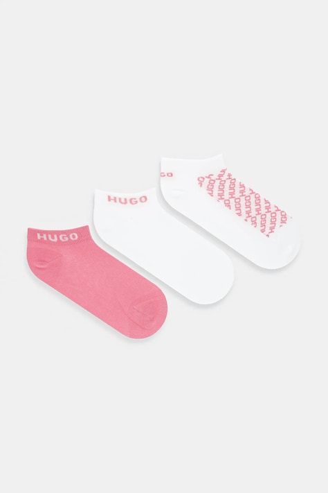 HUGO șosete 3-pack culoarea rosu, 50543195