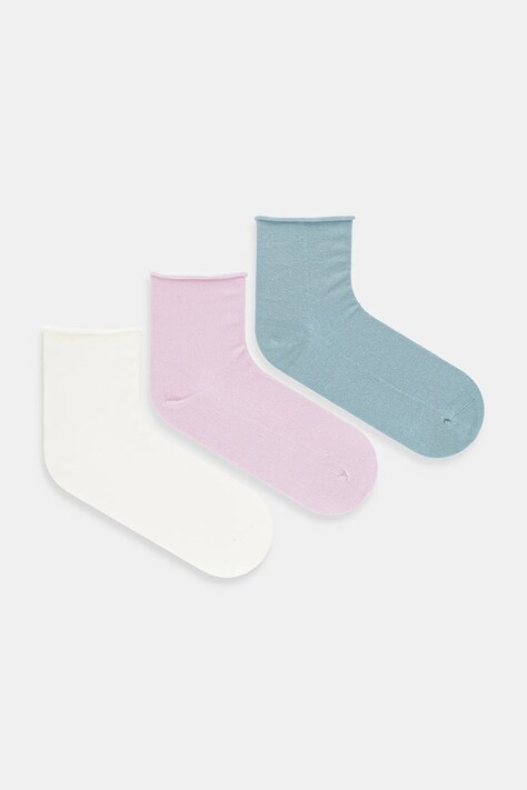 United Colors of Benetton șosete 4-pack culoarea bej, 6AO5E2155