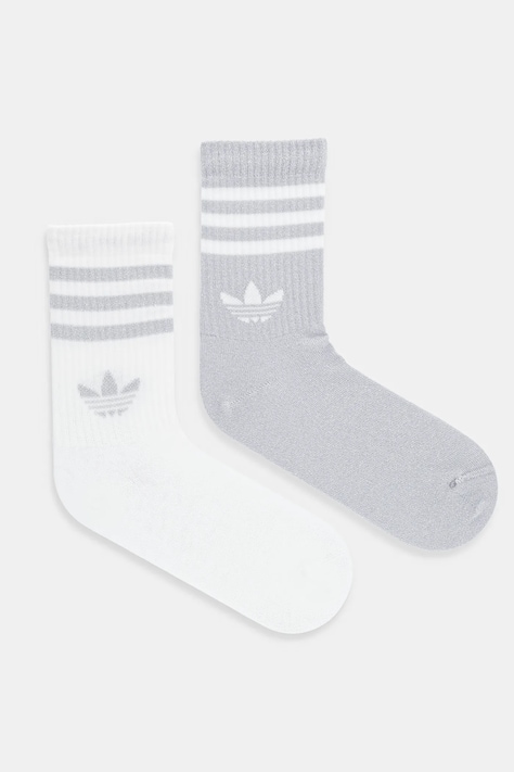 adidas Originals șosete 3-Stripes 2-pack culoarea alb, JX5204