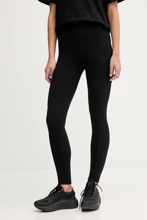 EA7 Emporio Armani legginsy damskie kolor czarny z nadrukiem AF12484.7W000539