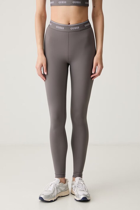 Guess legginsy damskie ALBA fioletowe high waist V5BB06 K1942
