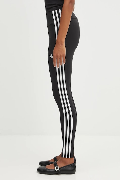adidas Originals legginsy 3S Leggings Co damskie kolor czarny z aplikacją JX5242