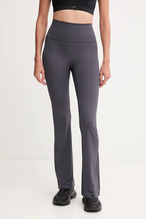Hummel legginsy do jogi damskie kolor szary gładkie 230454