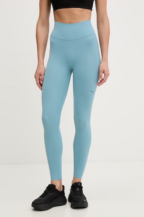 Puma legginsy damskie Shapeluxe Tight niebieskie high waist 527463
