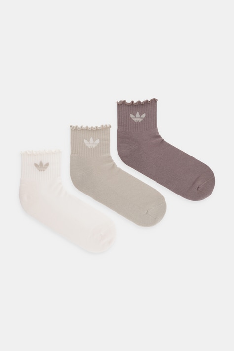 adidas Originals șosete 3-pack culoarea bej, KD5553