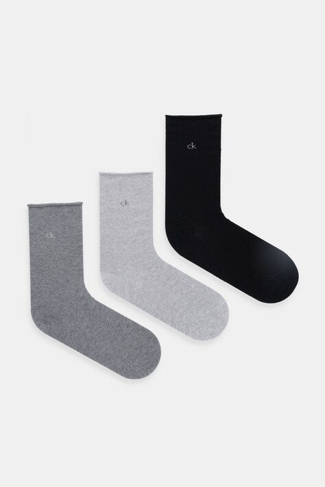 Calvin Klein zokni 3 pár szürke, 701234368