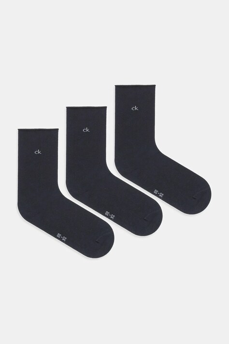 Calvin Klein skarpetki 3-pack kolor czarny 701234368