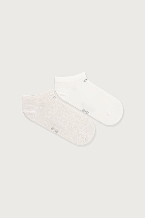 Calvin Klein skarpety damskie 3-pack beżowe 701234369
