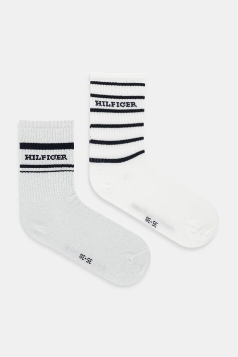Tommy Hilfiger skarpetki 2-pack kolor biały 701236457