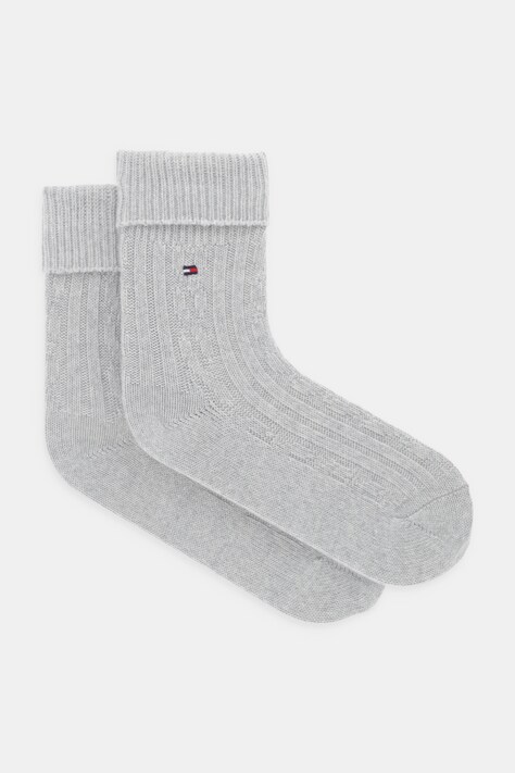 Tommy Hilfiger șosete cu lână culoarea gri, 701236462