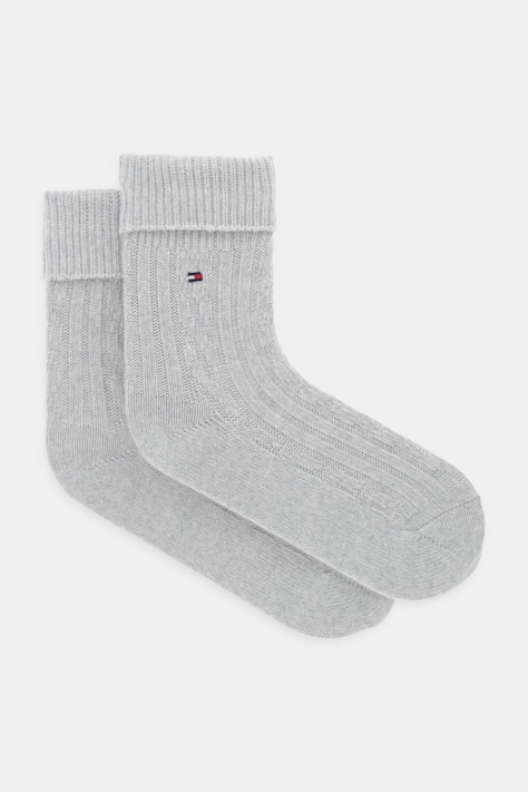 Čarape s dodatkom vune Tommy Hilfiger boja: siva, 701236462
