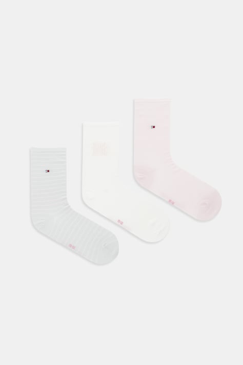 Tommy Hilfiger calzini pacco da 3 colore rosa 701236464