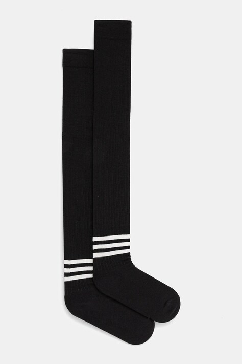 Dokoljenke adidas Originals Hi Socks boja: crna, KF9709