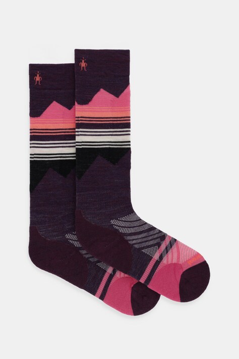 Smartwool skarpety narciarskie kolor fioletowy SW001863