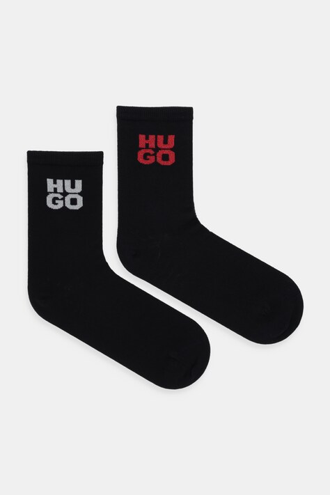 Ponožky HUGO 2-pack černá barva, 50524283