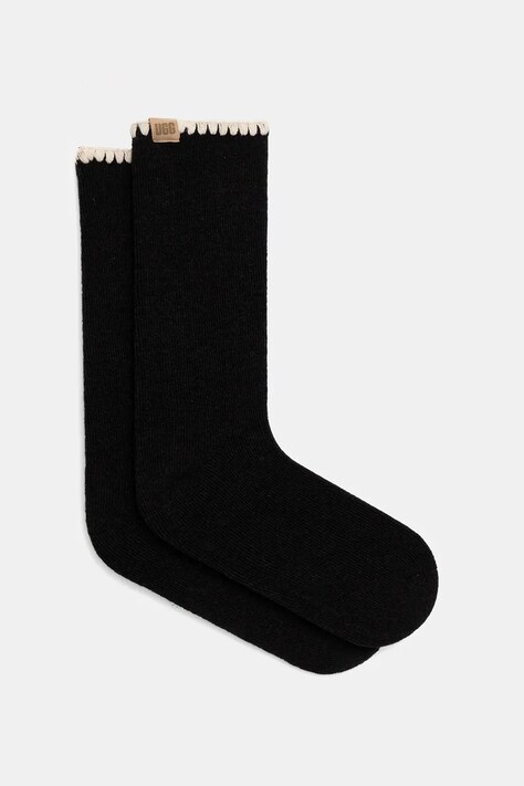 UGG șosete din amestec de lână MARLENY culoarea negru, 1163870