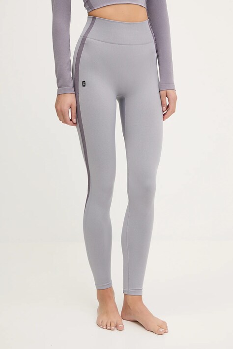 ON running leggings per joga Studio donna colore violetto 1WF10353857