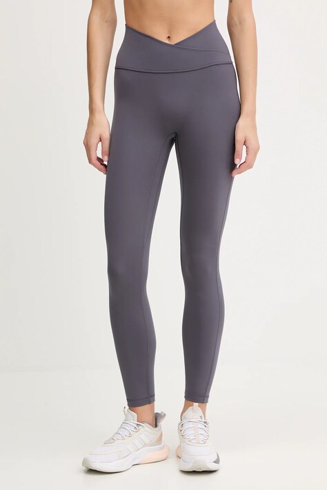 adidas Performance legginsy sportowe damskie kolor szary gładkie KT3285