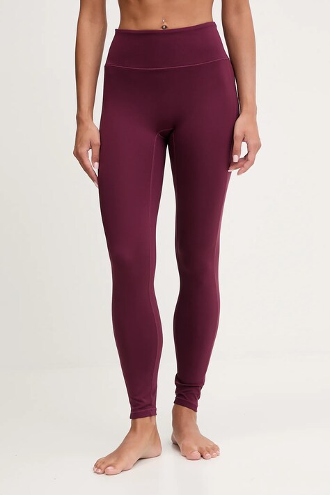 Casall legginsy treningowe Soft Touch damskie kolor bordowy gładkie 25041
