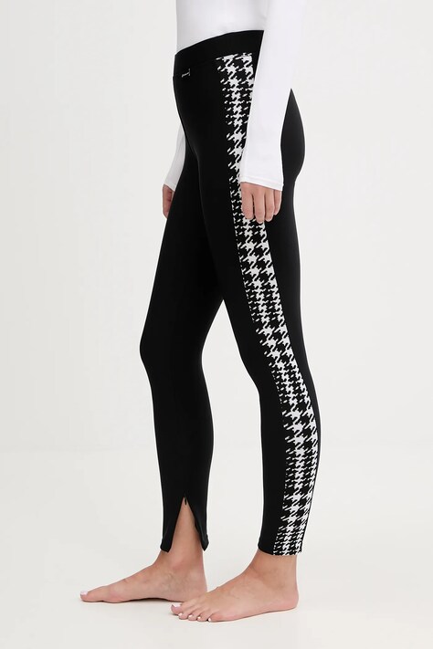 Newland legginsy sportowe LADY PANTS damskie kolor czarny wzorzyste N46783.108