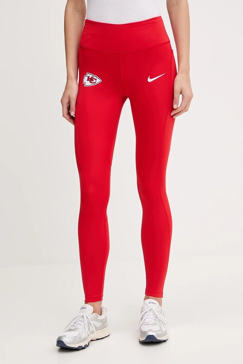 Nike legginsy Dri Fit Legging damskie kolor czerwony wzorzyste 01N3-11T2-7G-DUN