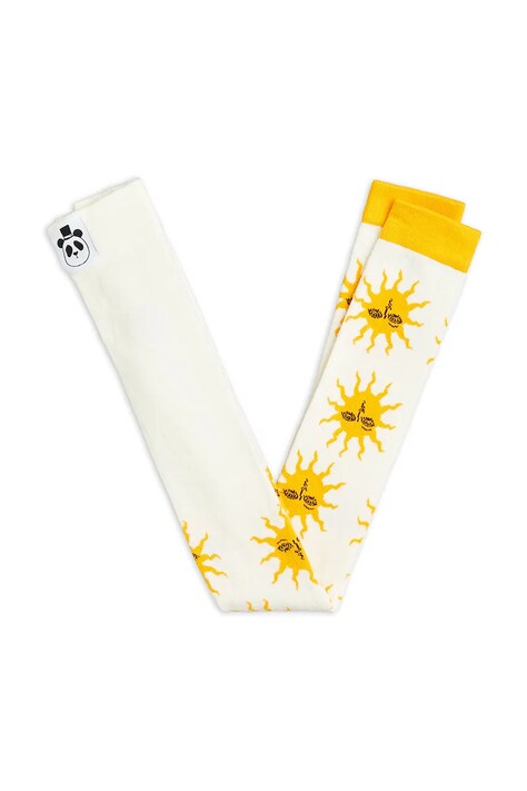 Дитячі легінси Mini Rodini Sun колір білий візерунок 2566010711