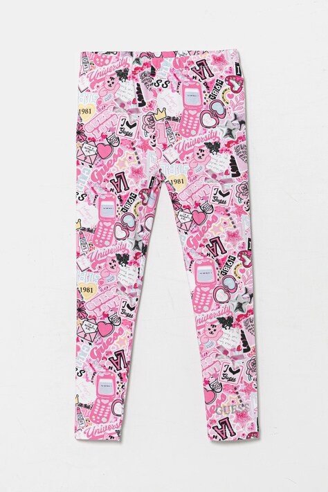 Guess leggins copii culoarea roz, cu imprimeu, K5YB00 K6YW4