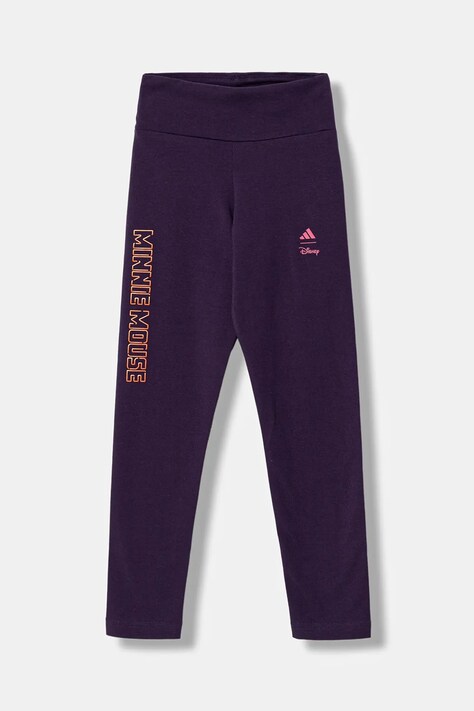 adidas leggins copii culoarea violet, cu imprimeu, JL9192