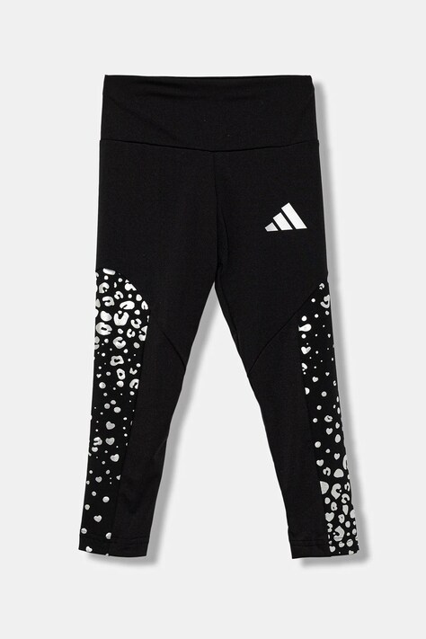adidas legginsy dziecięce kolor czarny z nadrukiem JM3843