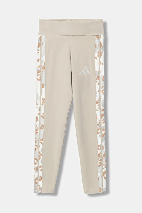 adidas leggins copii culoarea bej, cu imprimeu, KC5452