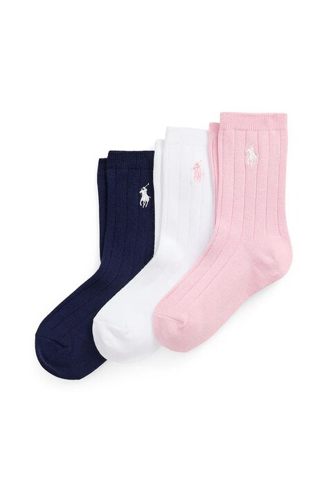 Παιδικές κάλτσες Polo Ralph Lauren 3-pack χρώμα: άσπρο, 447979308001
