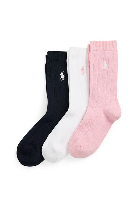 Παιδικές κάλτσες Polo Ralph Lauren 3-pack χρώμα: άσπρο, 448979308001