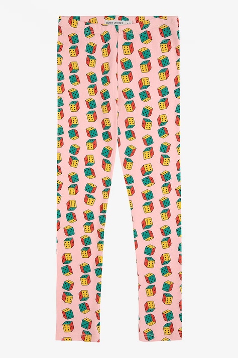 Bobo Choses leggins copii Dices culoarea roz, cu imprimeu, 225AC060