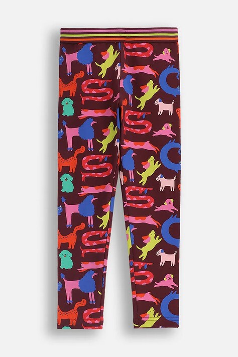 Coccodrillo legginsy dziecięce kolor multicolor wzorzyste ACADEMY GIRL KIDS