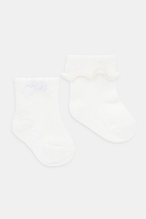 United Colors of Benetton șosete copii 2-pack culoarea bej, 6AO5A7004