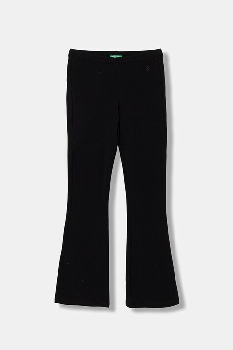 United Colors of Benetton leggins copii culoarea negru, uni, 3DKECF037