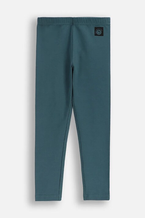Coccodrillo legginsy dziecięce kolor zielony gładkie EVERYDAY GIRL A