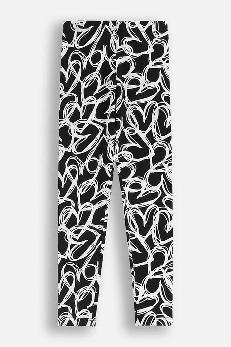Coccodrillo legginsy dziecięce kolor czarny wzorzyste EVERYDAY GIRL A