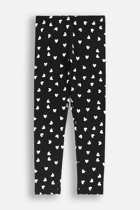 Coccodrillo legginsy dziecięce kolor czarny wzorzyste EVERYDAY GIRL A