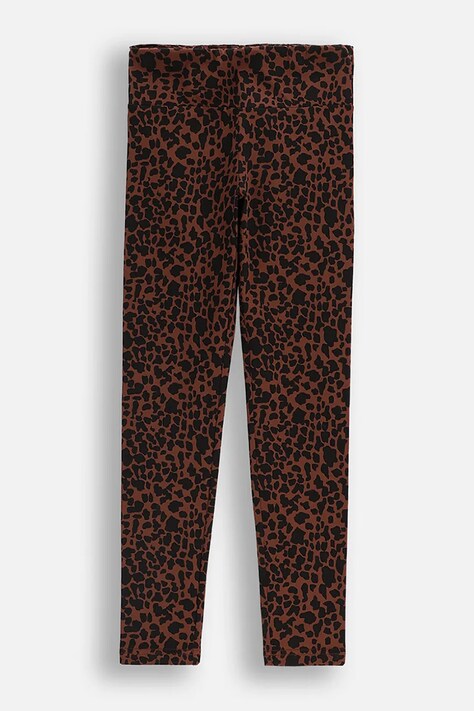 Coccodrillo legginsy dziecięce kolor czarny wzorzyste CRAFT PUNK GIRL JUNIOR