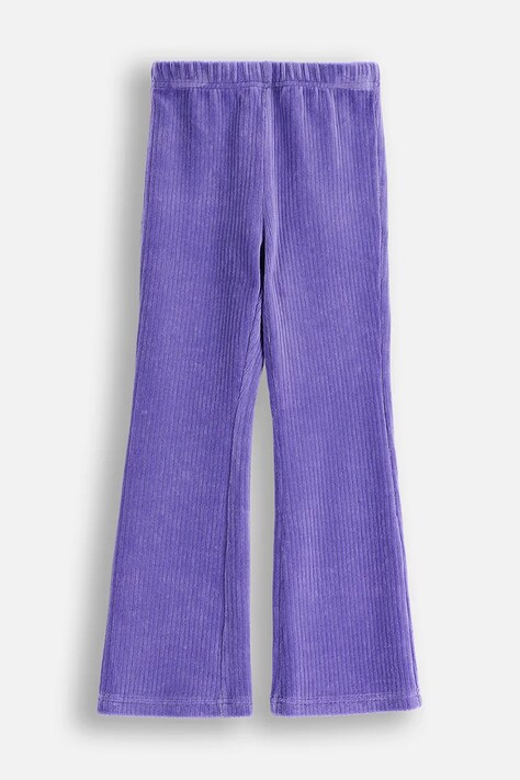 Coccodrillo legginsy z bawełną dziecięce kolor fioletowy gładkie RAVE GIRL KIDS