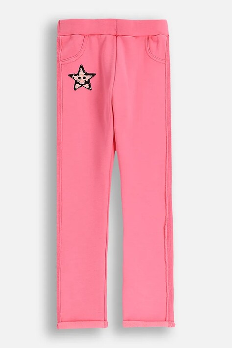 Detské legíny Coccodrillo ružová farba, s potlačou, CRAFT PUNK GIRL KIDS