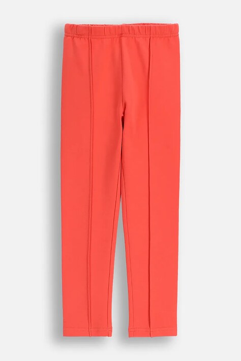 Coccodrillo legginsy dziecięce kolor czerwony gładkie FROSTING PUDDLE GIRL KIDS