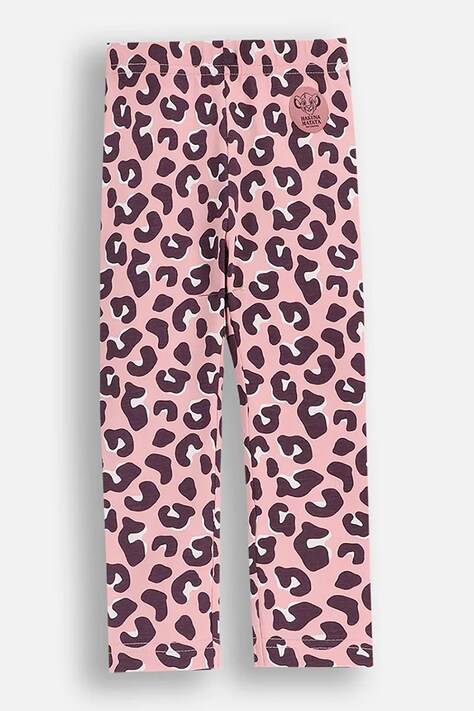 Detské legíny Coccodrillo ružová farba, vzorované, LICENCE GIRL