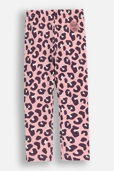 Detské legíny Coccodrillo ružová farba, vzorované, LICENCE GIRL